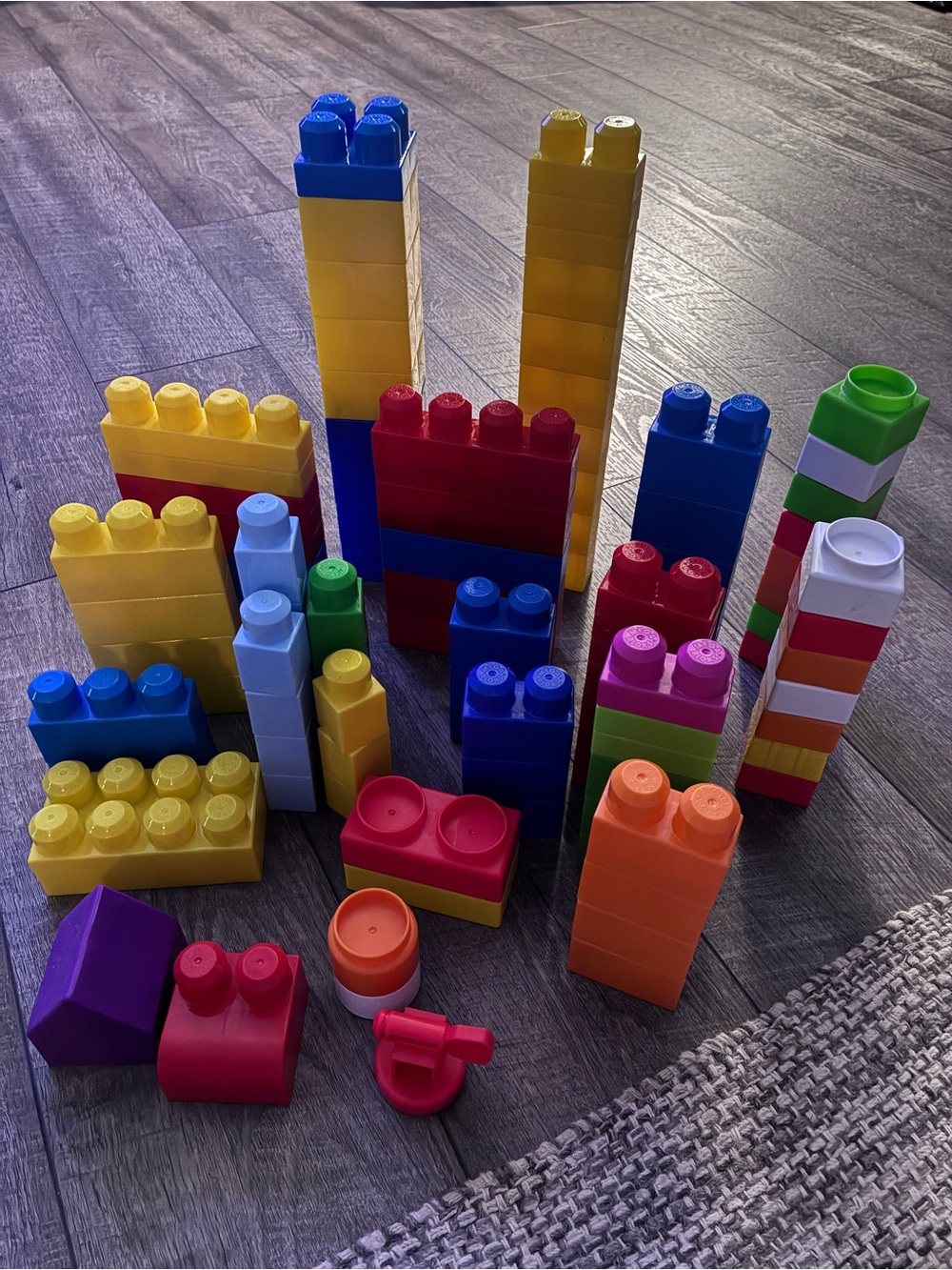 Lego Blue, Yellow and Red Interlocking Building Blocks